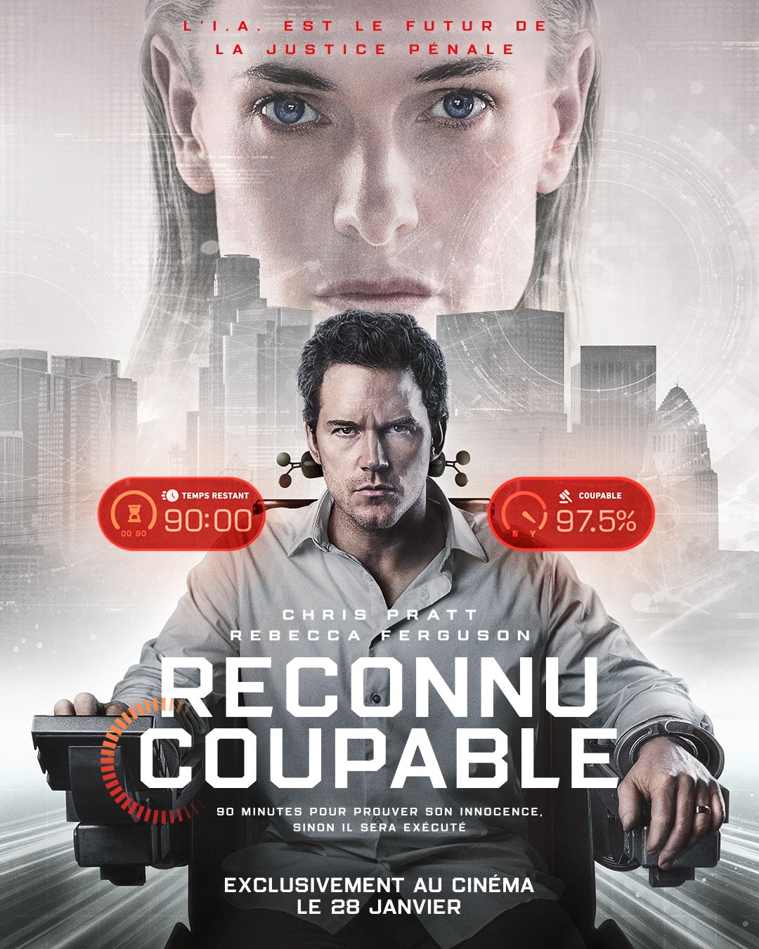 Science fiction : une bande-annonce pour le film Reconnu coupable avec Chris Pratt